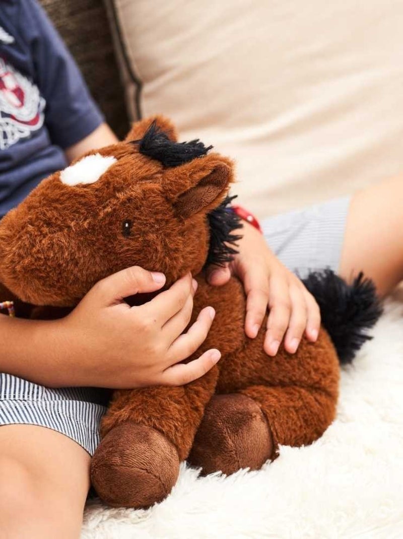 Peluche Bouillotte Poney - Made in France Marron - Kiabi