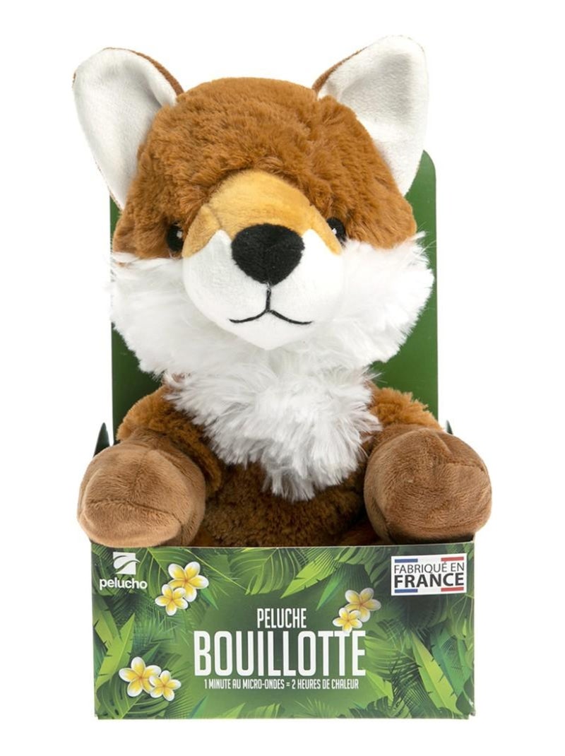 Peluche Bouillotte Renard - Made in France Marron - Kiabi