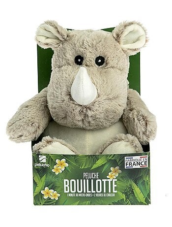 Peluche Bouillotte Rhino - Made in France