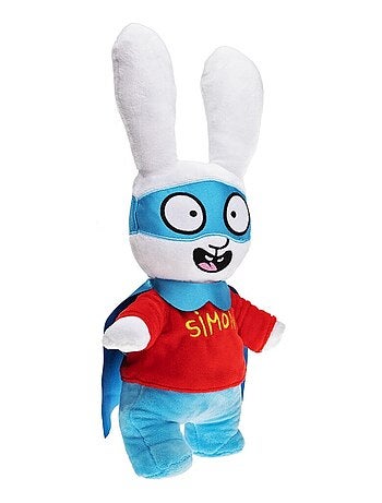 Peluche Bouillotte Simon super lapin - Made in France