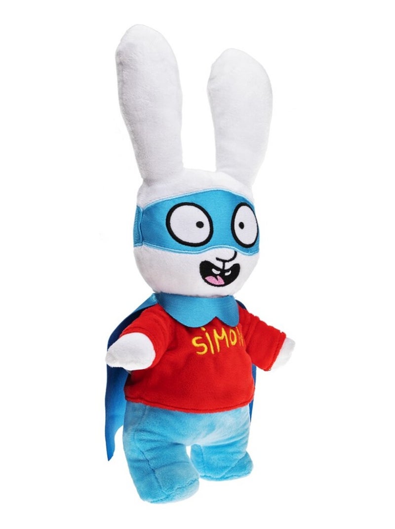 Peluche Bouillotte Simon super lapin - Made in France Marron - Kiabi