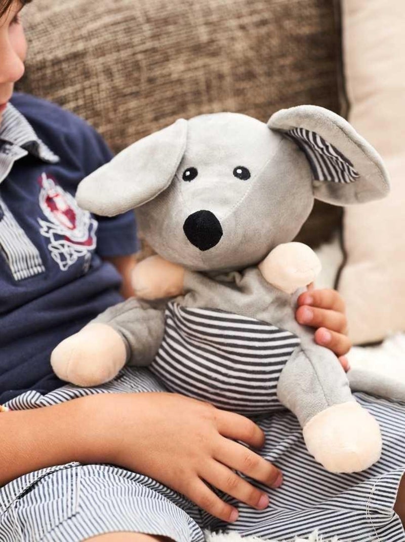 Peluche Bouillotte Souris - Made in France Gris - Kiabi