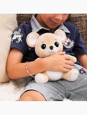 Peluche bouillotte souris - made in france