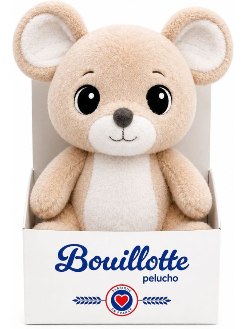 Peluche bouillotte souris - made in france Gris - Kiabi