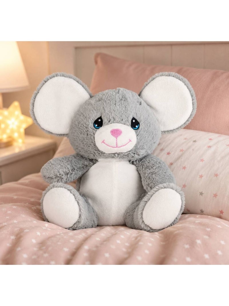 Peluche bouillotte souris - made in france Gris - Kiabi