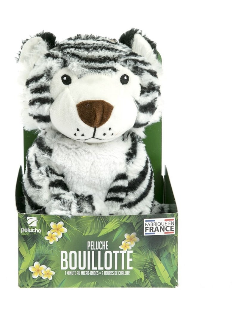 Peluche Bouillotte Tigre - Made in France Blanc - Kiabi