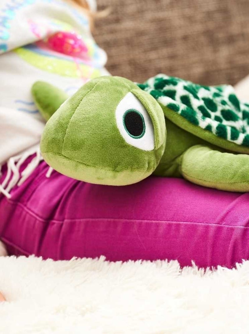 Peluche Bouillotte Tortue - Made in France Vert - Kiabi