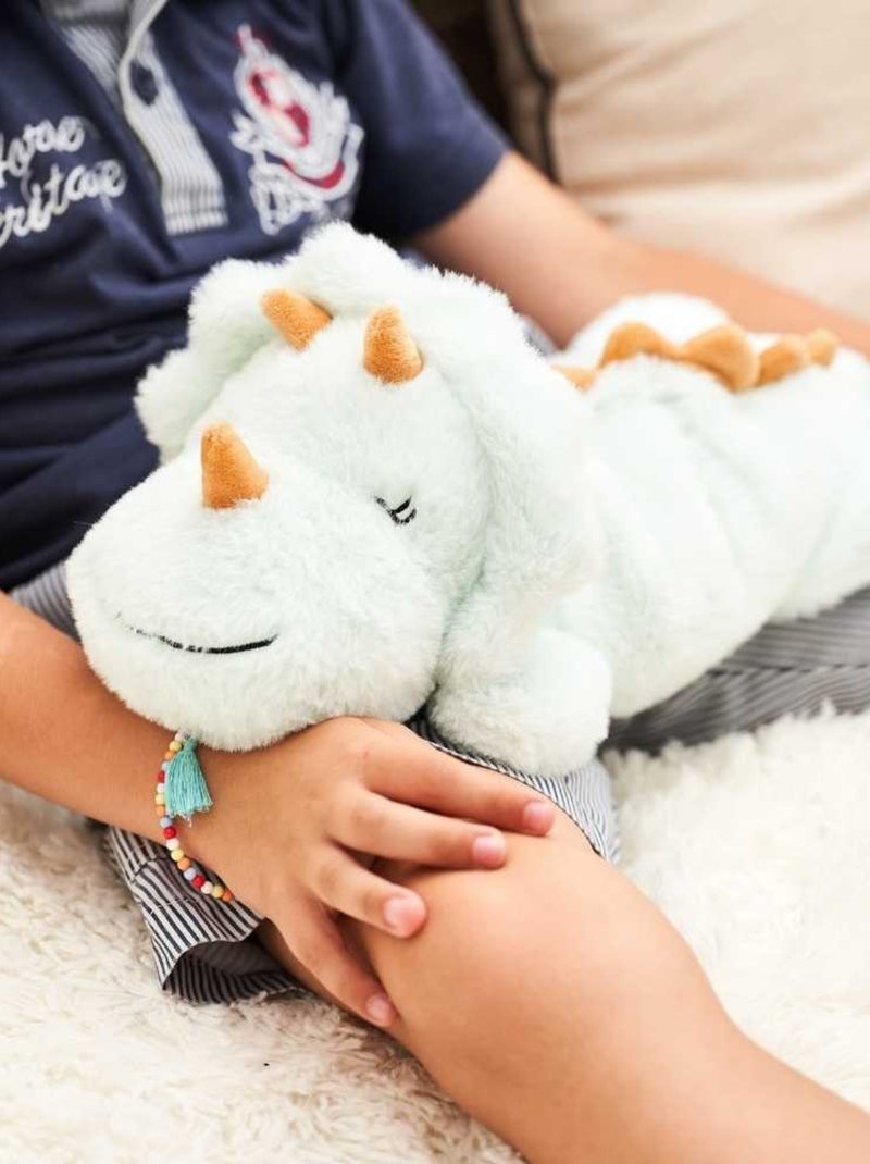 Peluche Bouillotte Triceratops - Made in France Vert - Kiabi