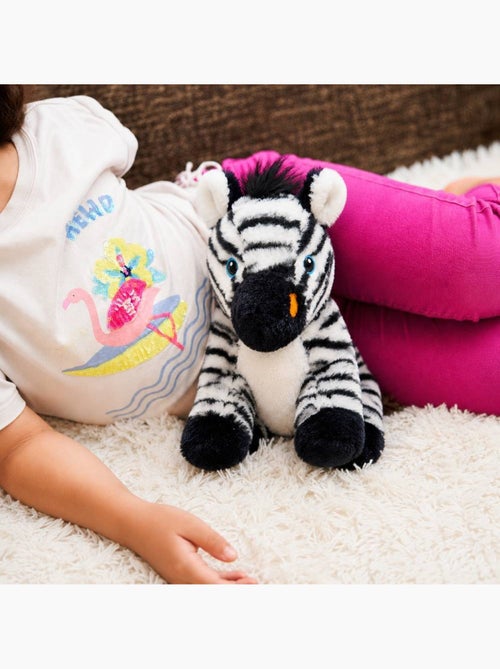 Peluche bouillotte zèbre - made in france - Kiabi