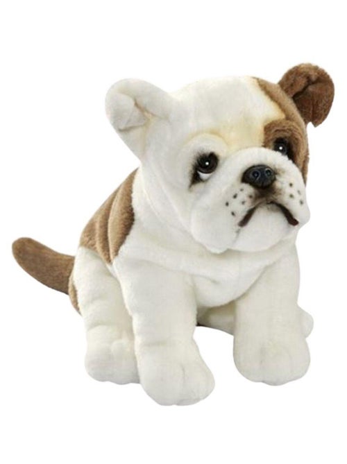 Peluche bulldog francais assis 30cm - Kiabi