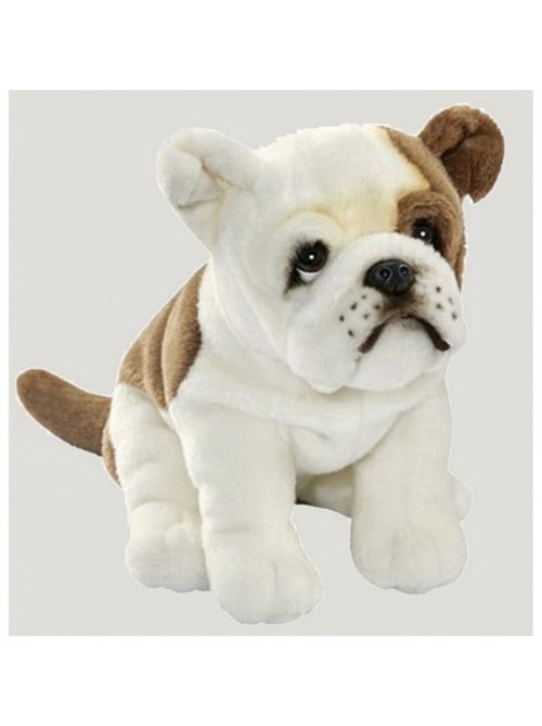 Peluche bulldog francais assis 30cm - Kiabi