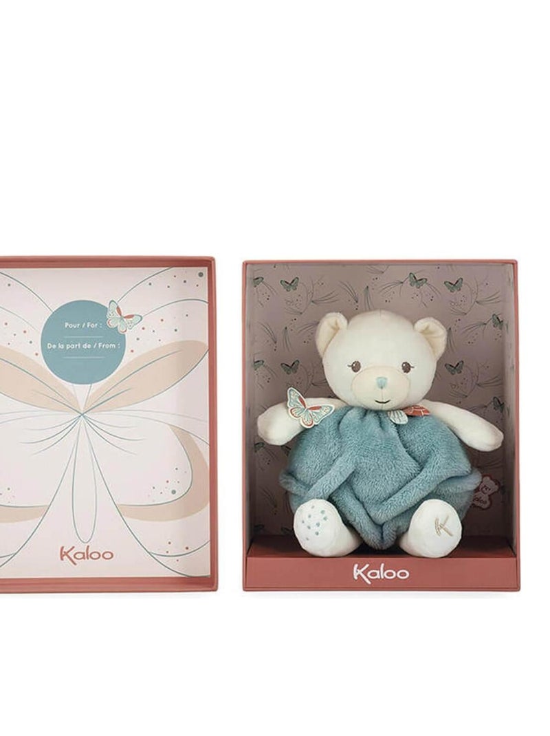 Peluche bulle d'amour ours vert Plume (23 cm) Bleu - Kiabi
