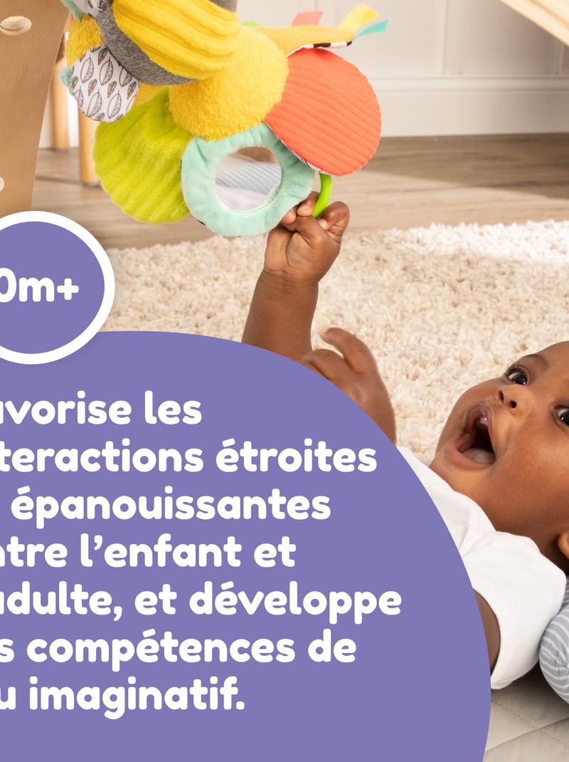 Peluche buzzy l’abeille à clip pour landau et poussette Multicolore - Kiabi