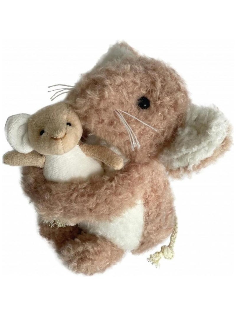 Peluche Camelia la souris avec son bebe Marron - Kiabi