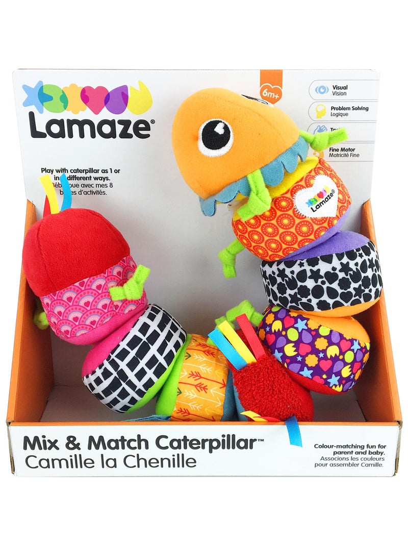 Peluche camille la chenille Multicolore - Kiabi