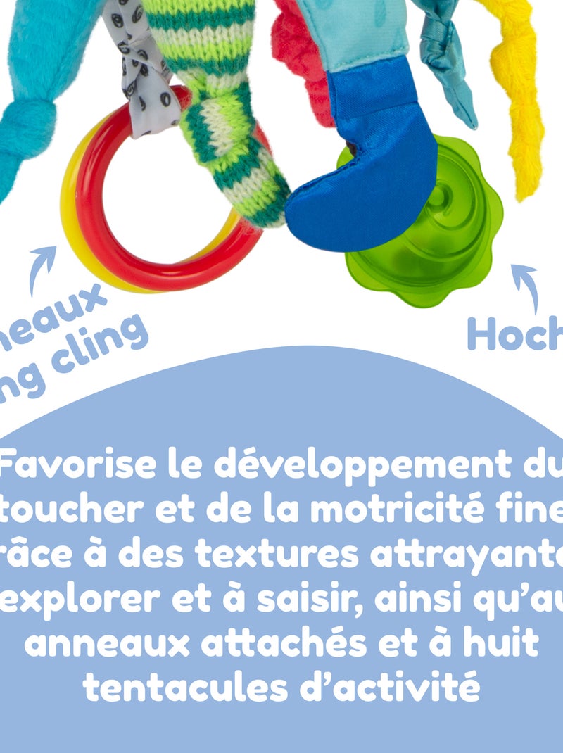 Peluche captain calamar à clip pour landau et poussette Multicolore - Kiabi