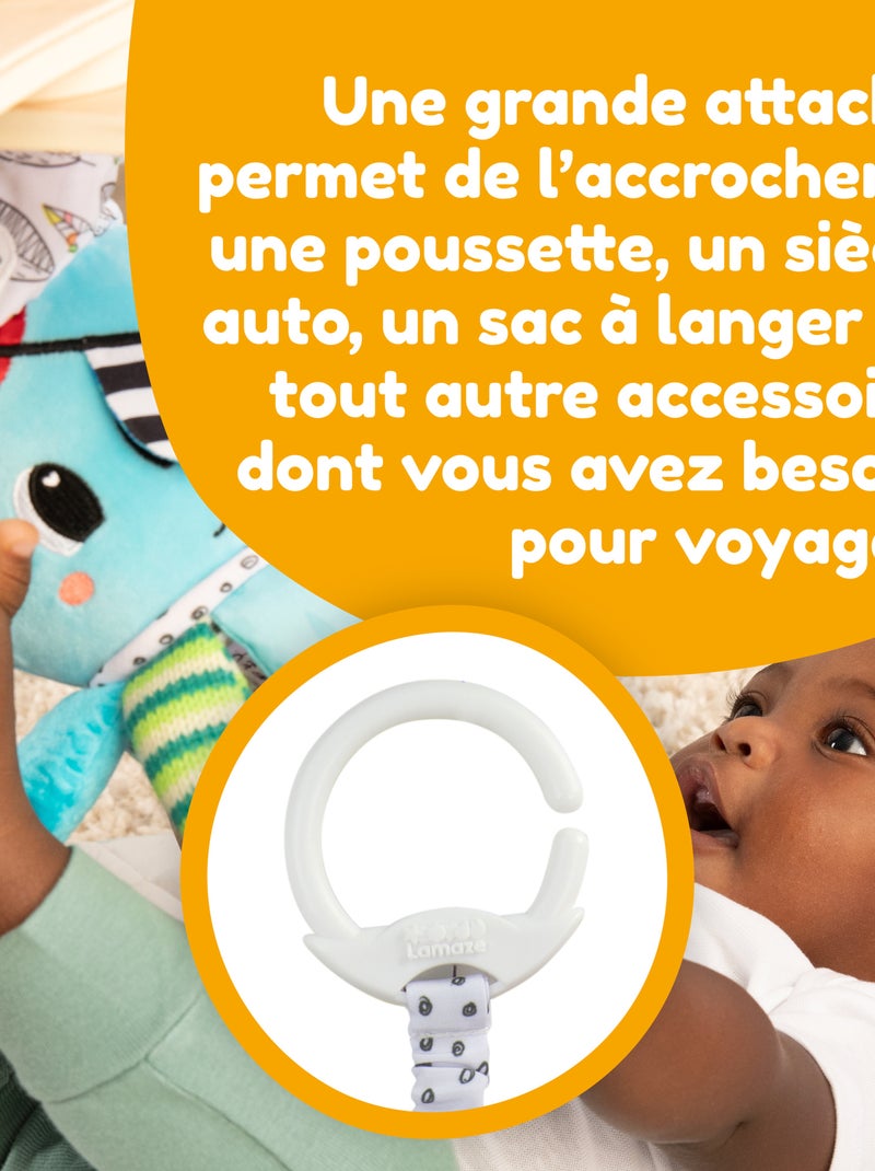 Peluche captain calamar à clip pour landau et poussette Multicolore - Kiabi