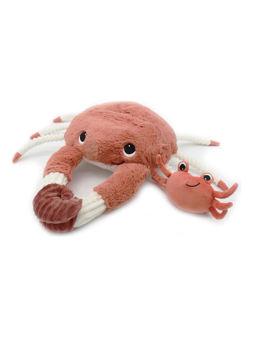 Peluche Cassecou le crabe et son bébé terracotta (39 cm) - Orange - Kiabi -  34.95€