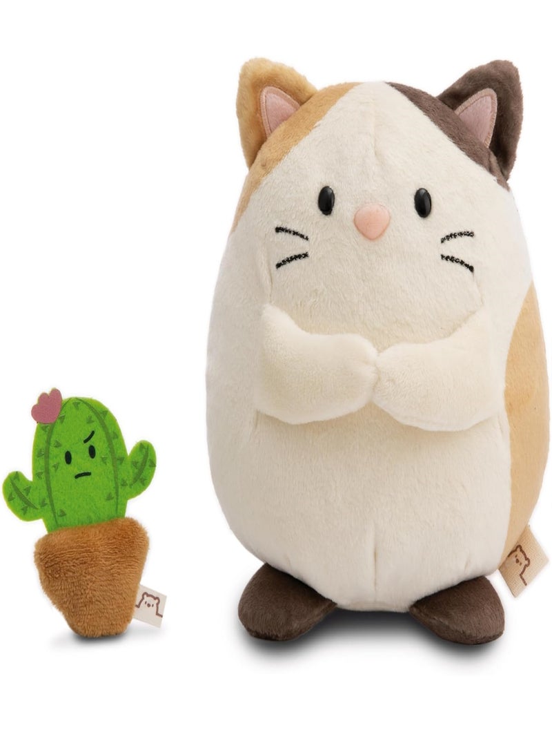 Peluche Chat Angy 16 cm Beige - Kiabi
