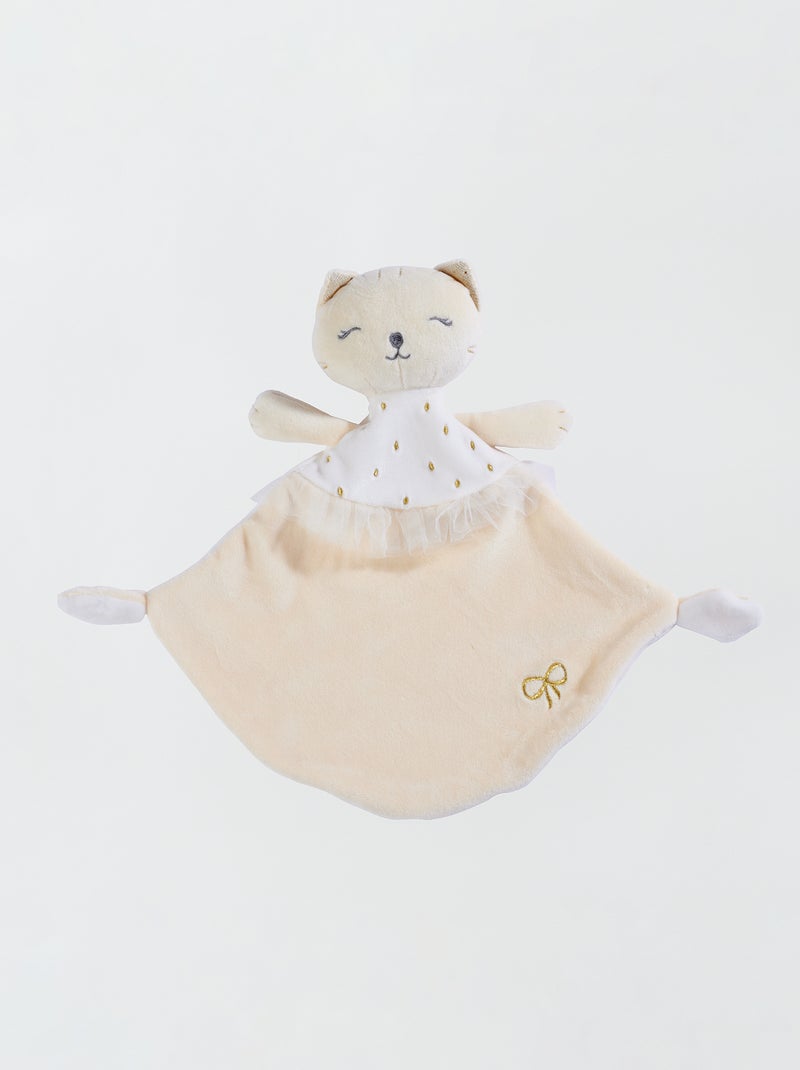 Peluche 'chat' Beige 'chat' - Kiabi
