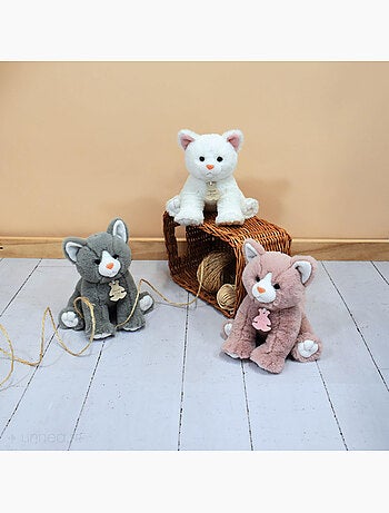 Peluche chat polyester collection LUCKY