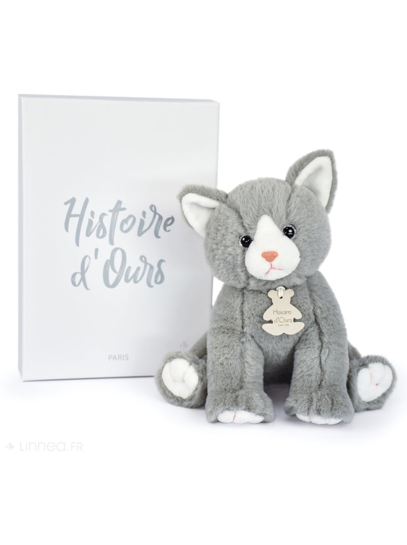 Peluche chat polyester collection LUCKY Gris - Kiabi