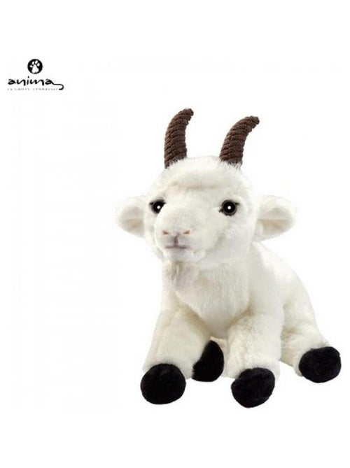Peluche Chevre blanche 26 cm - Kiabi