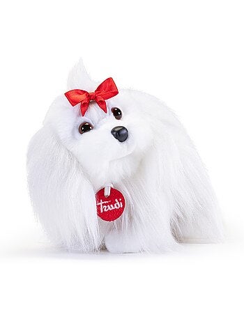 Peluche chien maltais 22 cm