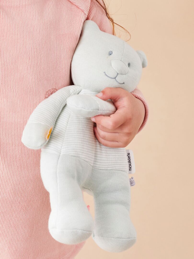 Peluche coton BIO 25cm Nouky - Vert - Kiabi - nu€