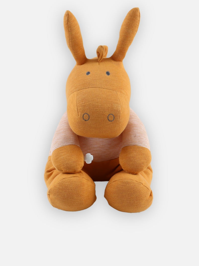Peluche coton BIO 40cm Paco ocre Noukie's Jaune - Kiabi