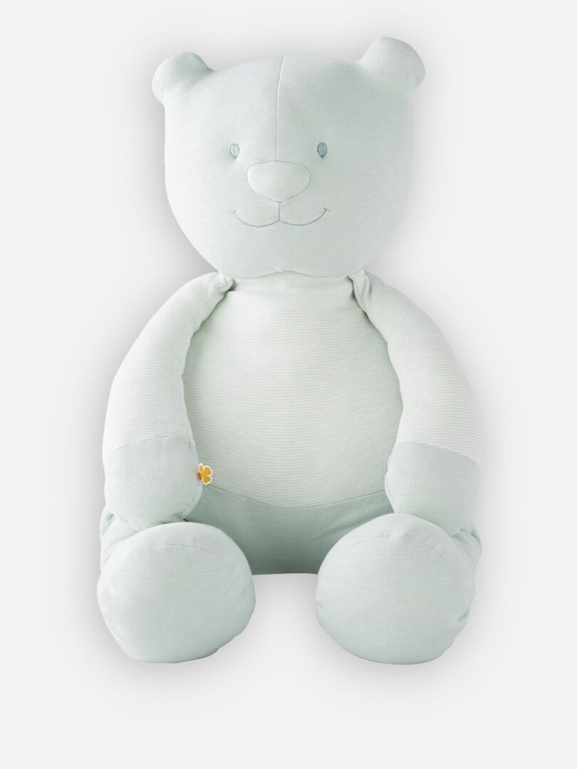 Peluche coton BIO 70cm Nouky - Vert - Kiabi - 54.98€