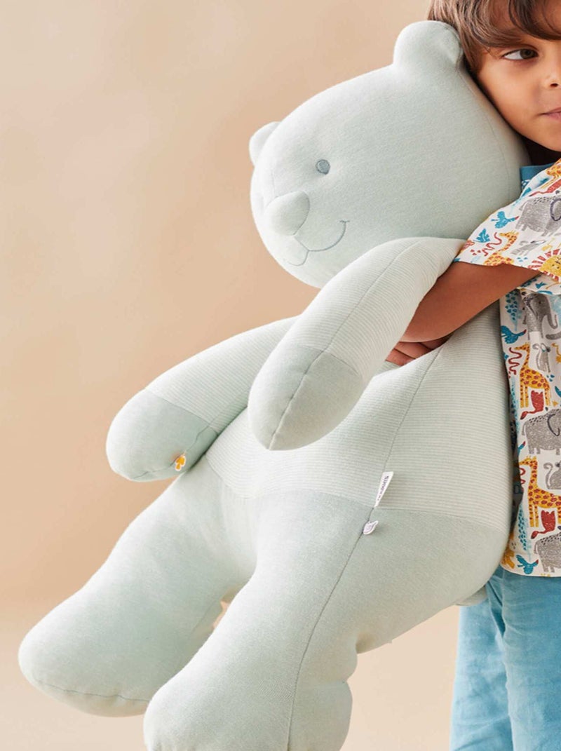 Peluche coton BIO 70cm Nouky Vert - Kiabi