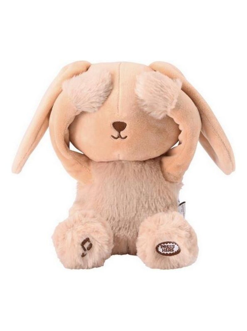 Peluche Coucou et Comptine Valentin Le lapin Beige - Kiabi