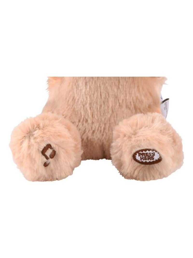 Peluche Coucou et Comptine Valentin Le lapin Beige - Kiabi