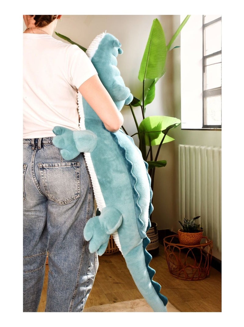 Peluche Crocodile Lagoon 115 cm Bleu - Kiabi