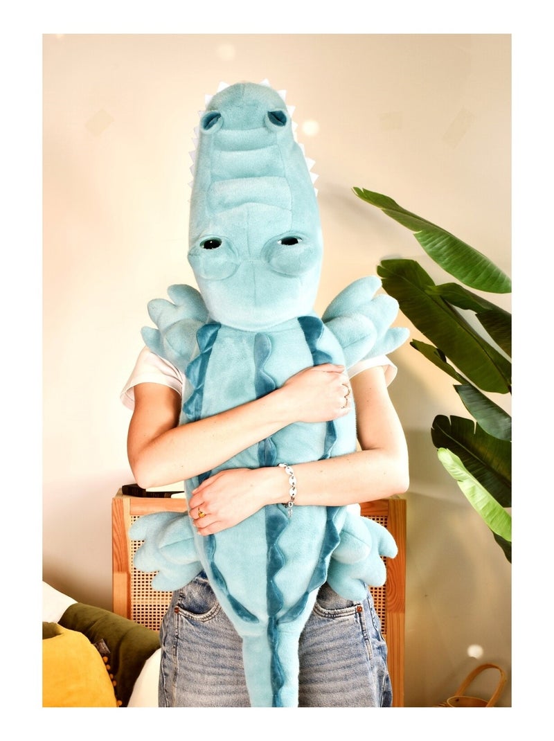 Peluche Crocodile Lagoon 115 cm Bleu - Kiabi