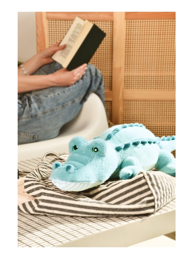 Peluche Crocodile Lagoon 60 cm Bleu - Kiabi