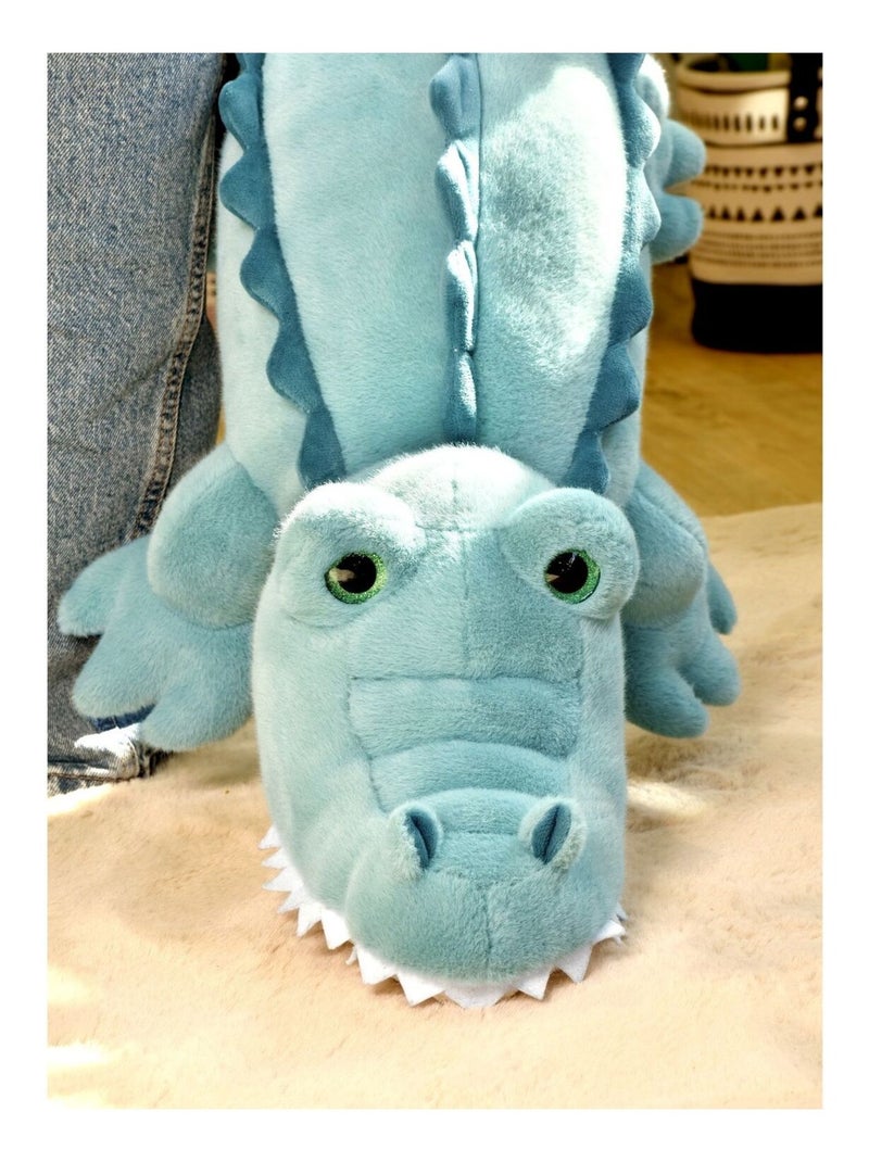 Peluche Crocodile Lagoon 85 cm Bleu - Kiabi