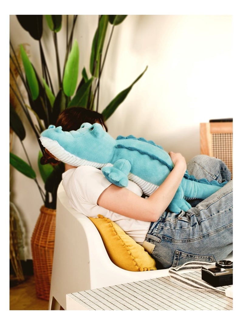 Peluche Crocodile Lagoon 85 cm Bleu - Kiabi