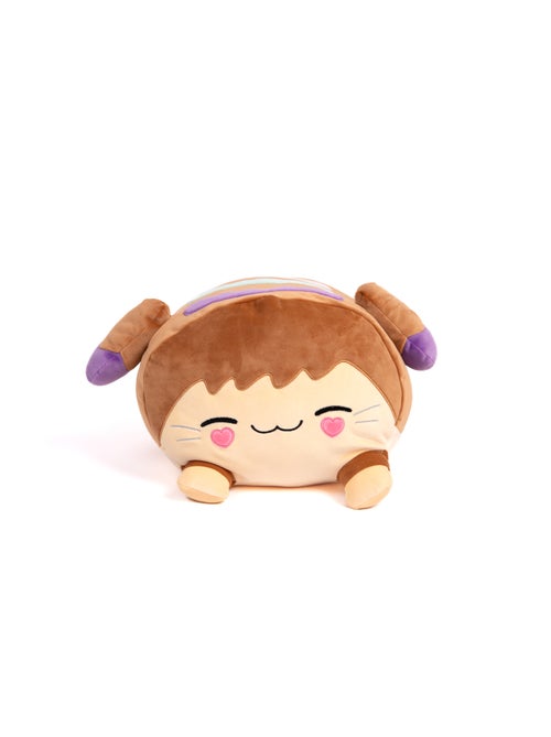 Peluche Cushablez - Coussin Waffles 30cm -Marron - Kiabi