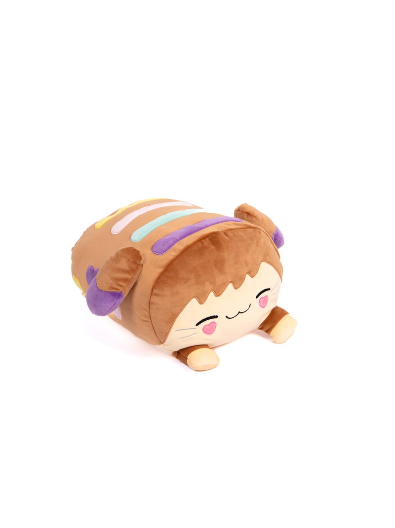 Peluche Cushablez - Coussin Waffles 30cm -Marron Marron - Kiabi