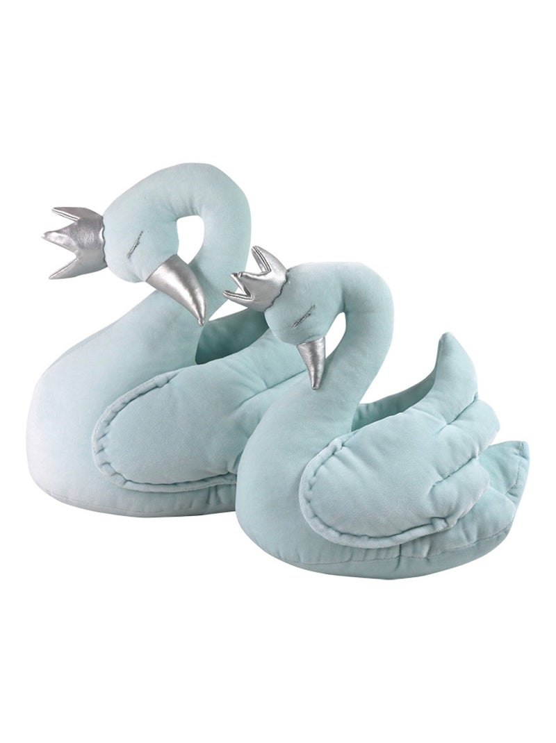 Peluche Cygne en Velours Fait Main SEVIRA KIDS Bleu - Kiabi
