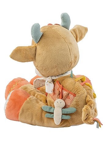 Peluche d'activité vache mila 45 cm