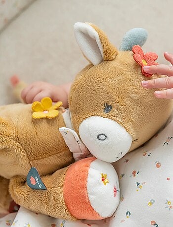 Peluche d'activité vache mila 45 cm