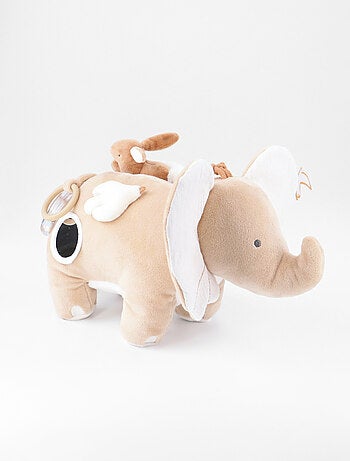 Peluche d'activités Popsie en Veloudoux® et mousseline de coton, poudré Noukie's