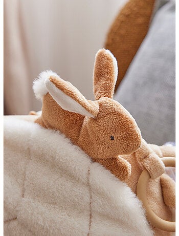 Peluche d'activités Popsie en Veloudoux® et mousseline de coton, poudré Noukie's