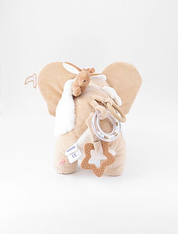 Peluche d'activités Popsie en Veloudoux® et mousseline de coton, poudré Noukie's