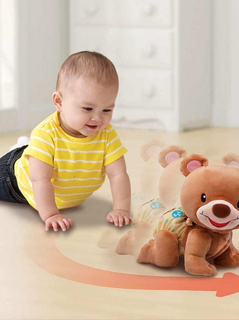 Peluche d'activités musicale Ourson, 1, 2, 3, suis-moi Marron - Kiabi