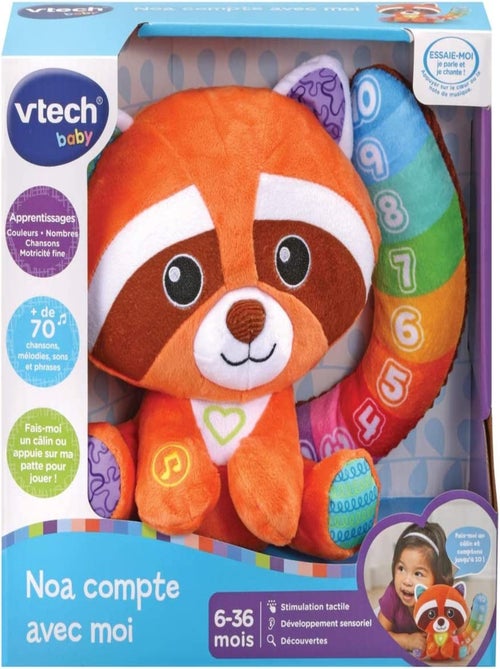 Peluche d'activités Noa compte avec moi - Kiabi
