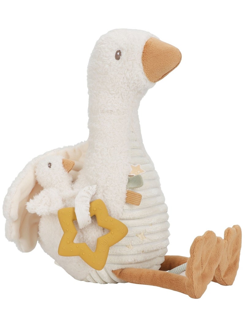 Peluche d'activités oie Newborn Beige - Kiabi